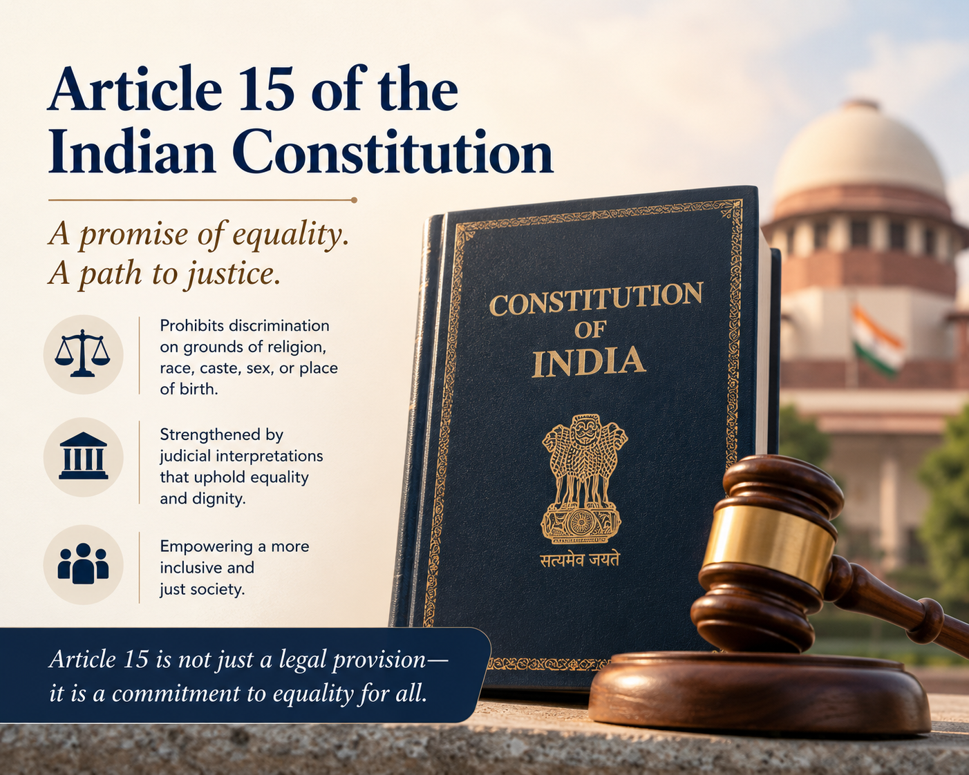Understanding Article 15 of the Indian Constitution: Equality and Beyond
