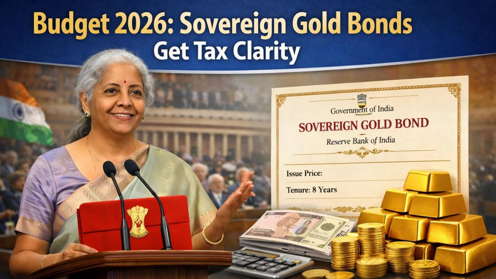 Budget 2026: New Tax Rules for Sovereign Gold Bonds Limit Exemption to Original Buyers Holding till Maturity