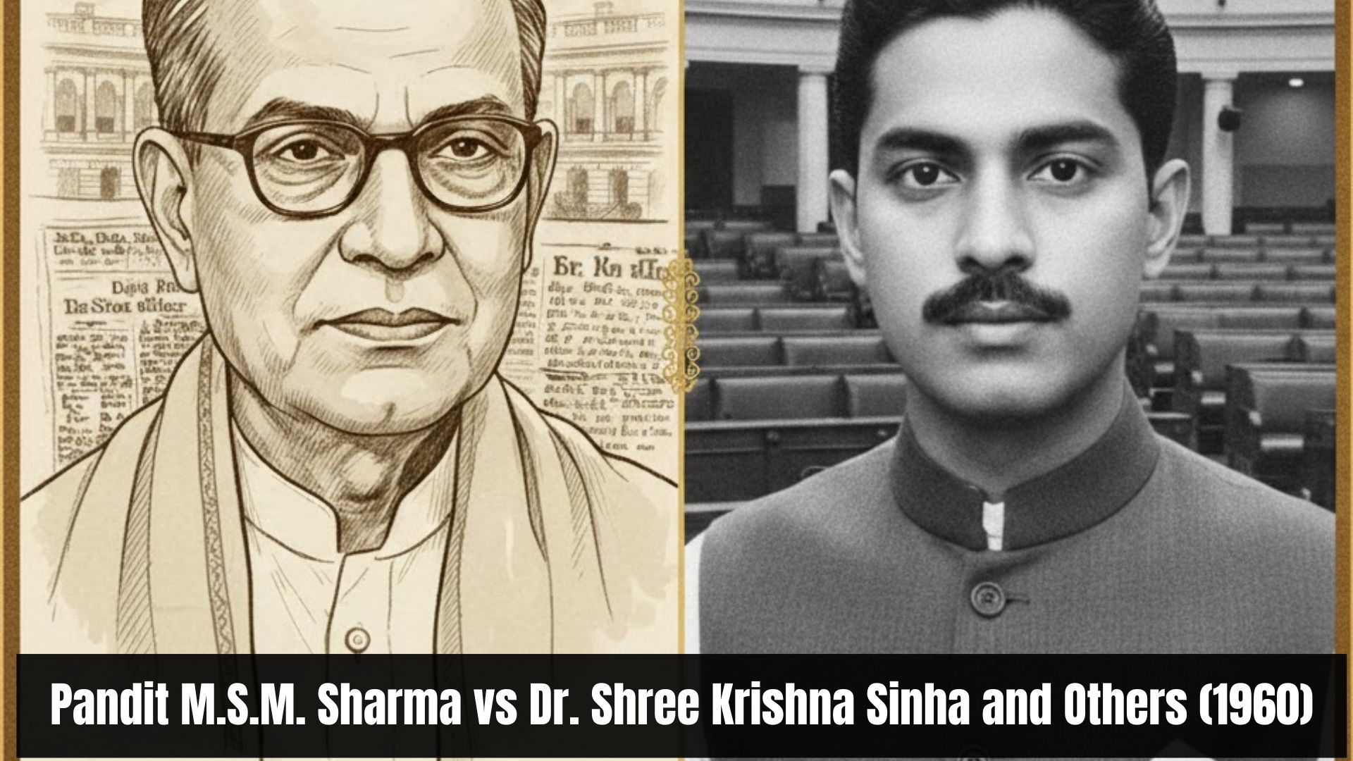 Pandit M.S.M. Sharma vs Dr. Shree Krishna Sinha and Others (1960)