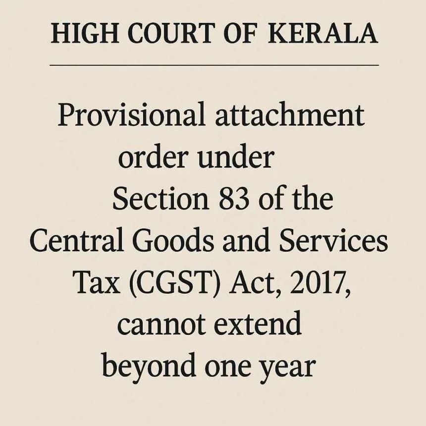 Delhi High Court: GST Bank Account Attachment Lapses After One Year, Orders Release with ₹10 Lakh Minimum Balance