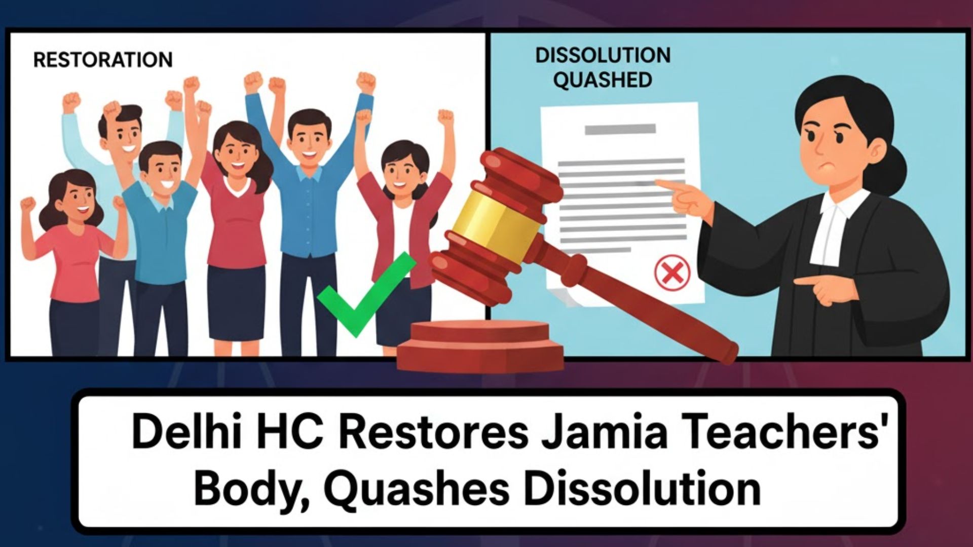 Delhi HC Restores Jamia Teachers’ Body, Quashes Dissolution