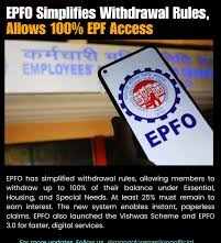 EPFO’s New PF Withdrawal Rules: Easier Access to 100% Balance, Clearer Conditions