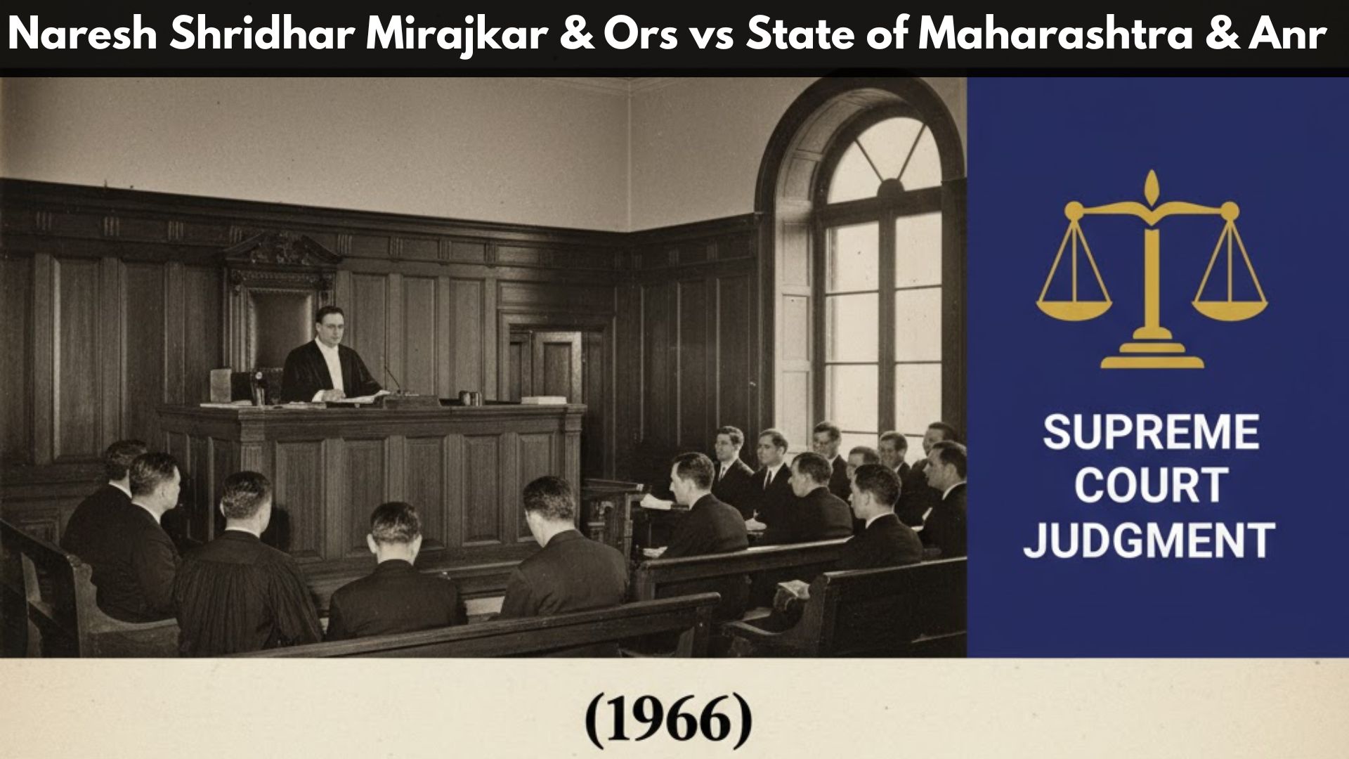 Naresh Shridhar Mirajkar & Ors vs State of Maharashtra & Anr (1966)