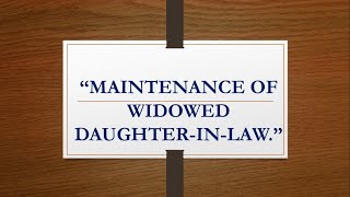 Supreme Court: Hindu Widow Daughter-in-Law Entitled to Maintenance from Father-in-Law’s Estate