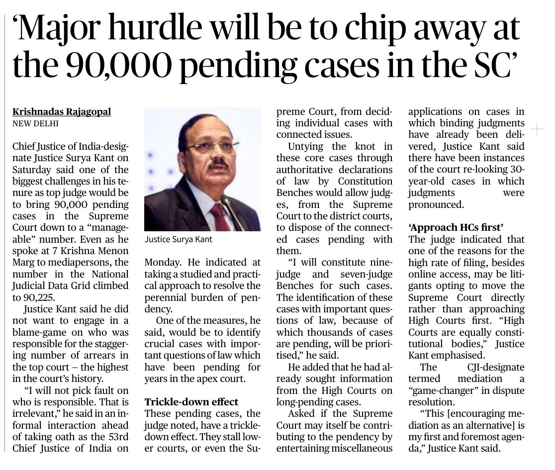 Supreme Court Warns: 90,000 Cases Pending, Adjournments Adding to India’s Justice Crisis