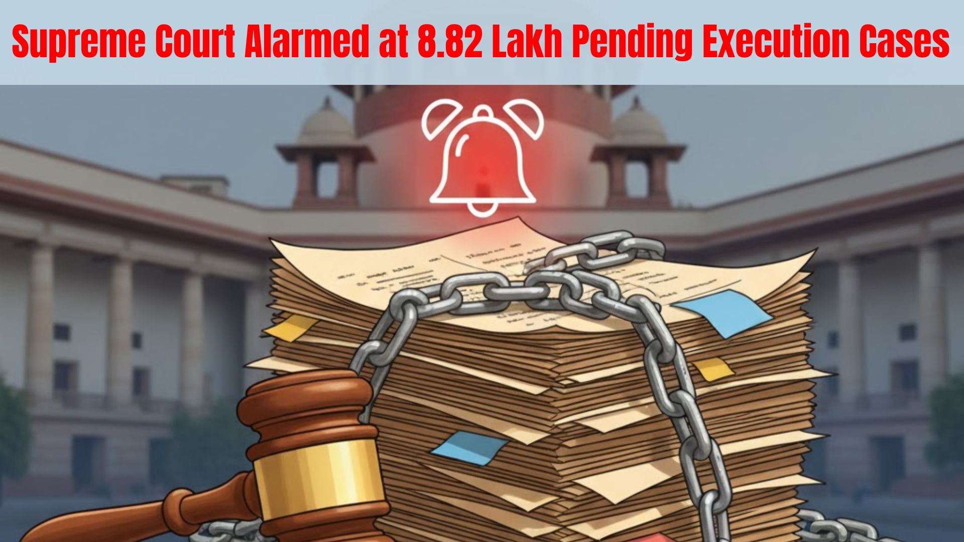 Supreme Court Alarmed at 8.82 Lakh Pending Execution Cases