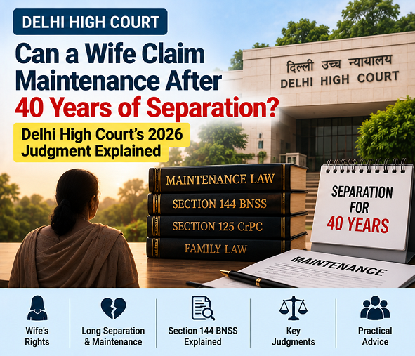 Delhi High Court's Landmark 2026 Ruling: Can a Wife Claim Maintenance After 40 Years of Separation?