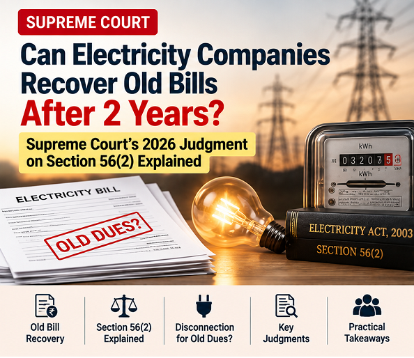 Can Electricity Companies Recover Old Bills After 2 Years? Supreme Court’s 2026 Judgment Explained