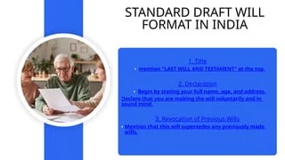 General Draft of Last Will and Testament executed by a Father or Mother in favour of both sons and daughters