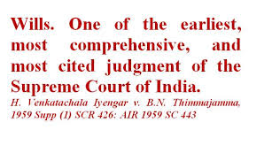 H. Venkatachala Iyengar v. B. N. Thimmajamma & Ors. (1958) 11 SC CK 0008: The Foundational Case on Suspicious Wills