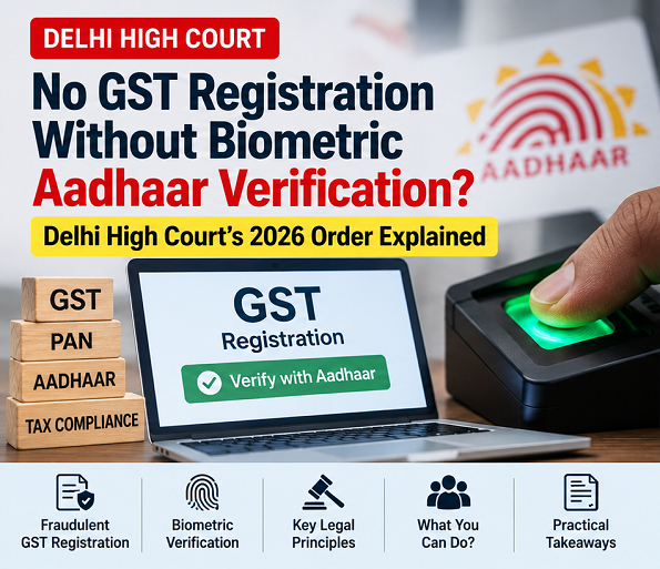 Delhi High Court 2026 Order: Is Biometric Aadhaar Mandatory for GST Registration?