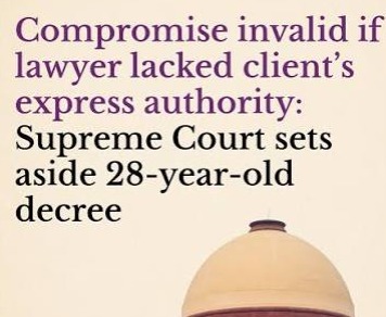 Supreme Court Ruling: No Implied Authority in Compromise Decrees