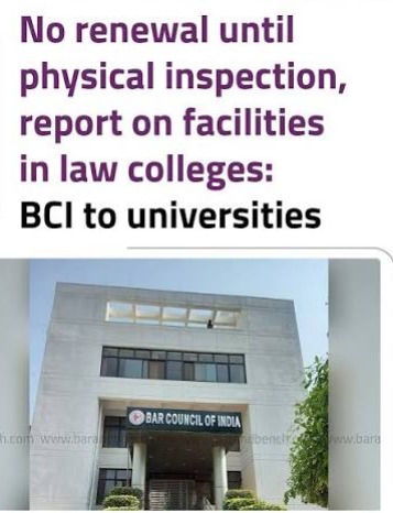 BCI's Nationwide Inspection to Elevate Legal Education Standards