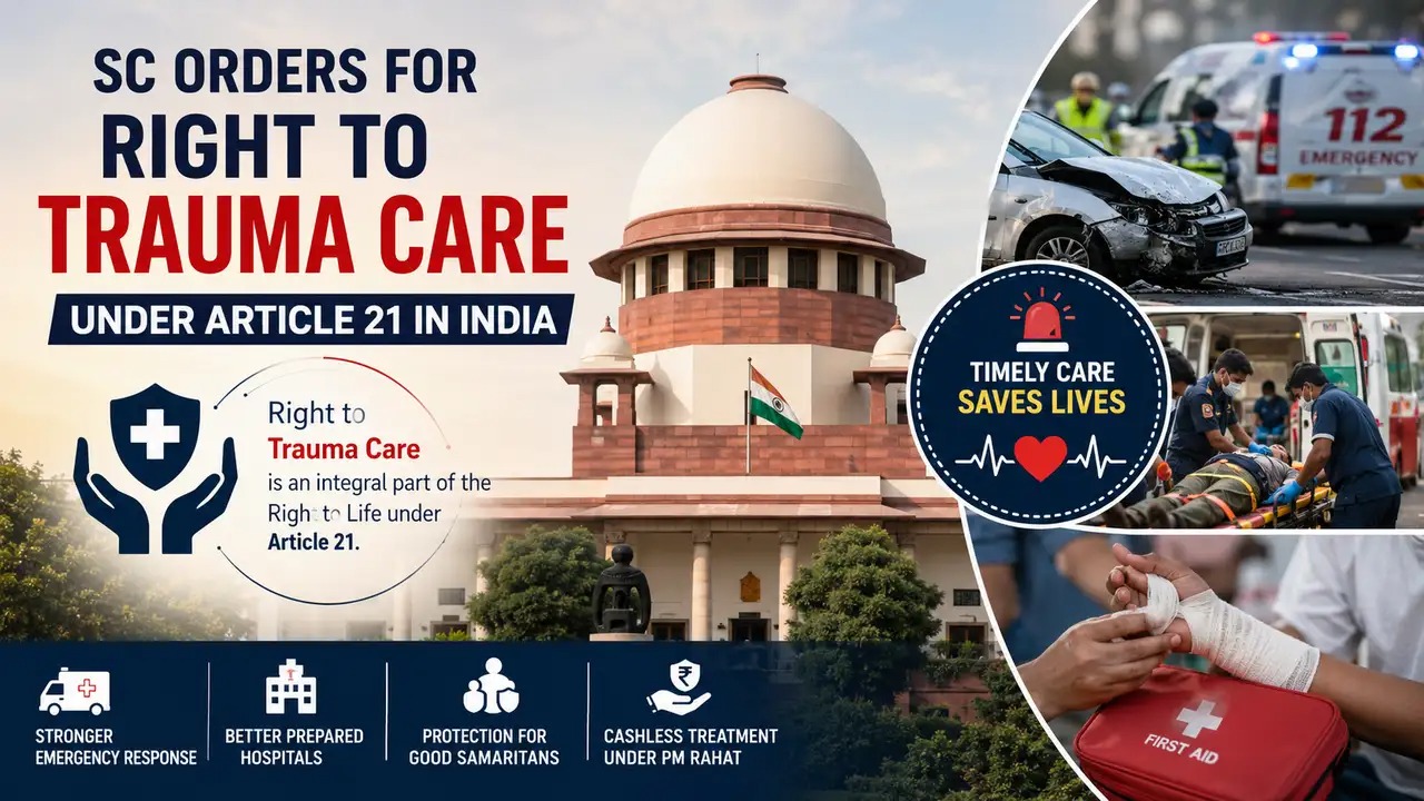 Right to Trauma Care: Supreme Court Expands Article 21 Protections
