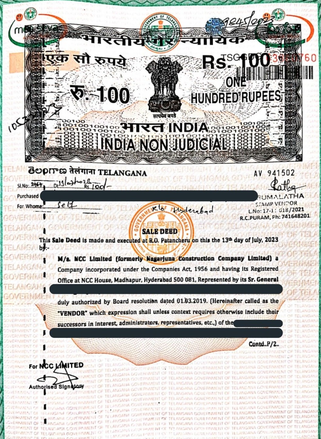 Supreme Court Clarifies Attestation Rules for Registered Sale Deeds