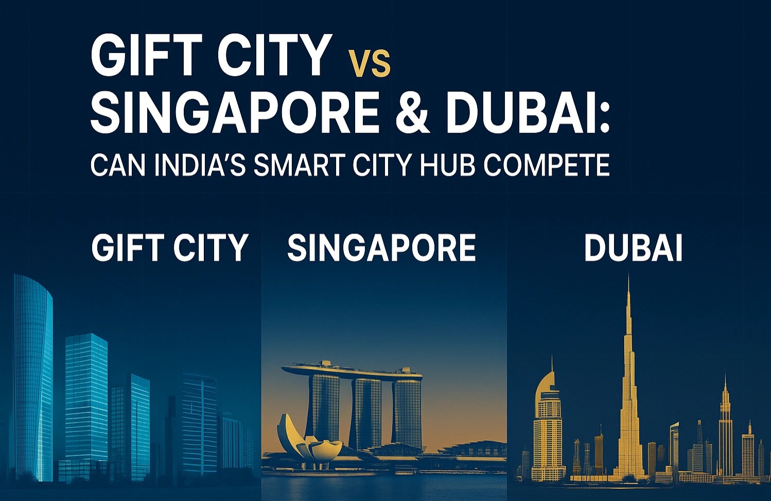 Startup Investment Hub SWOT Analysis: GIFT City vs Dubai vs Singapore