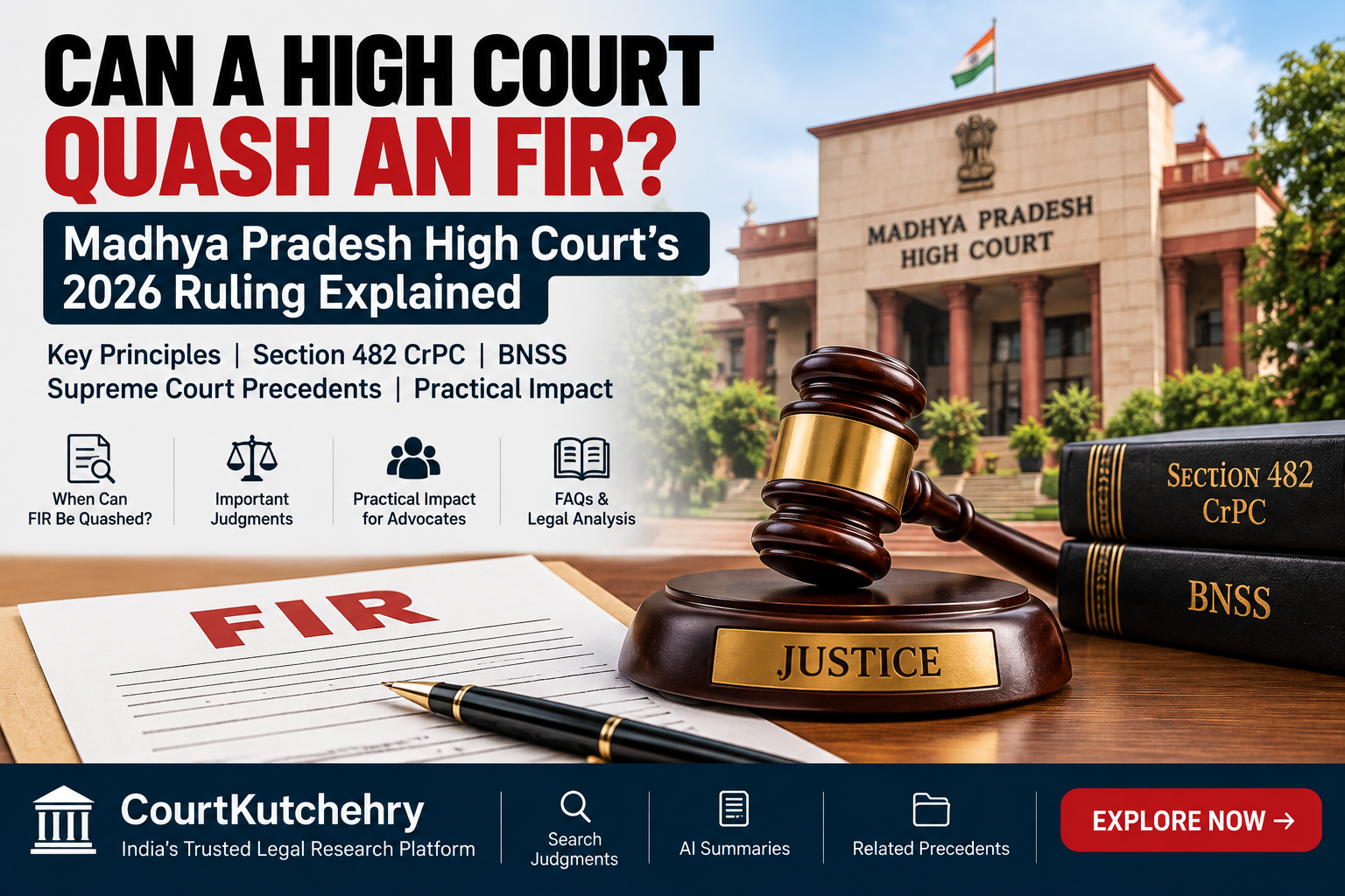 When Can a High Court Quash an FIR? Madhya Pradesh High Court’s 2026 Ruling Explained