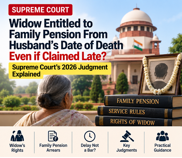 Supreme Court Ruling: Widow Entitled to Family Pension from Date of Husband's Death